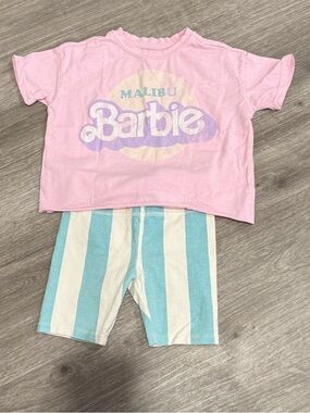Barbie Pink and Teal Kids Matching Set
